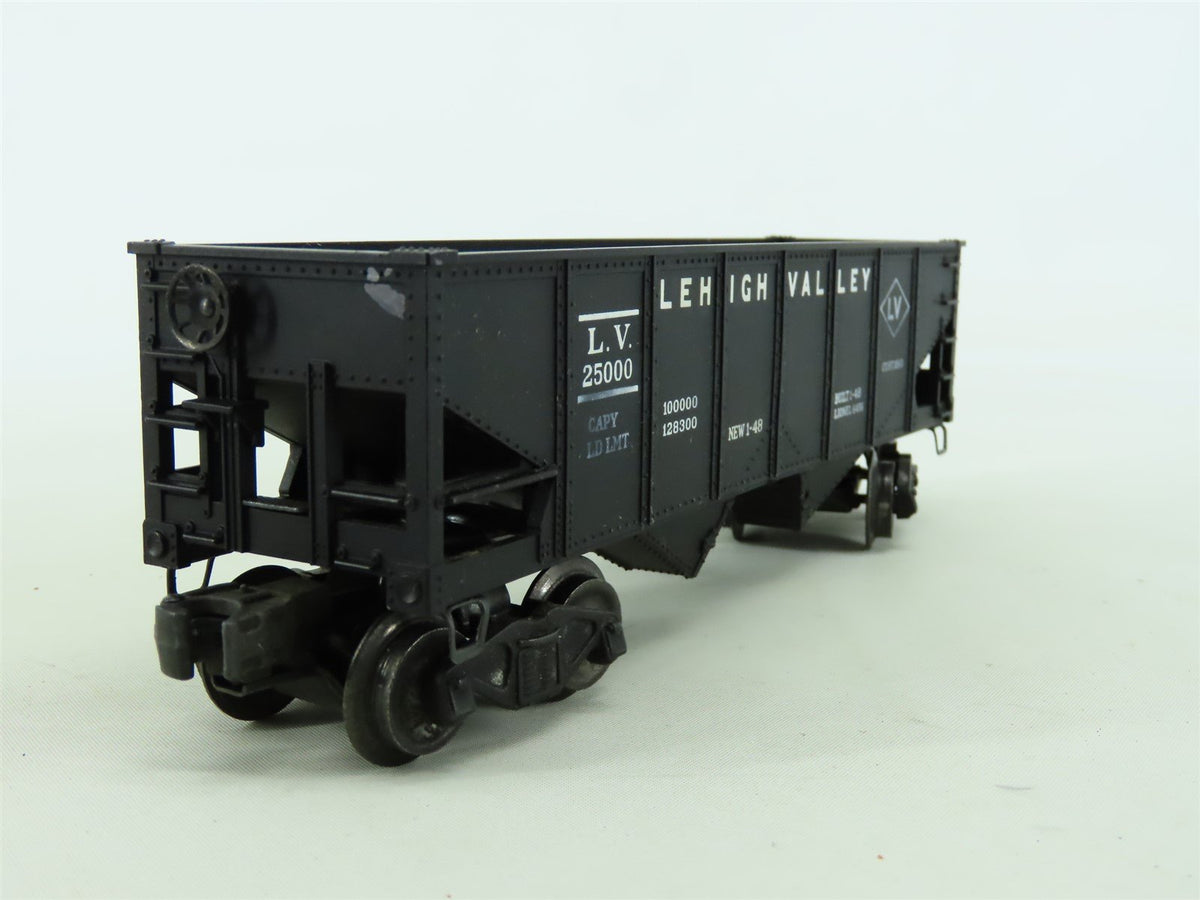 O Gauge 3-Rail Lionel 6456 LV Lehigh Valley 2-Bay Open Hopper #25000 - Restored