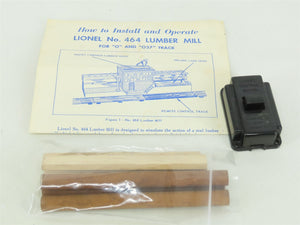 O 1/48 Scale Lionel #464 Operating Lumber Mill