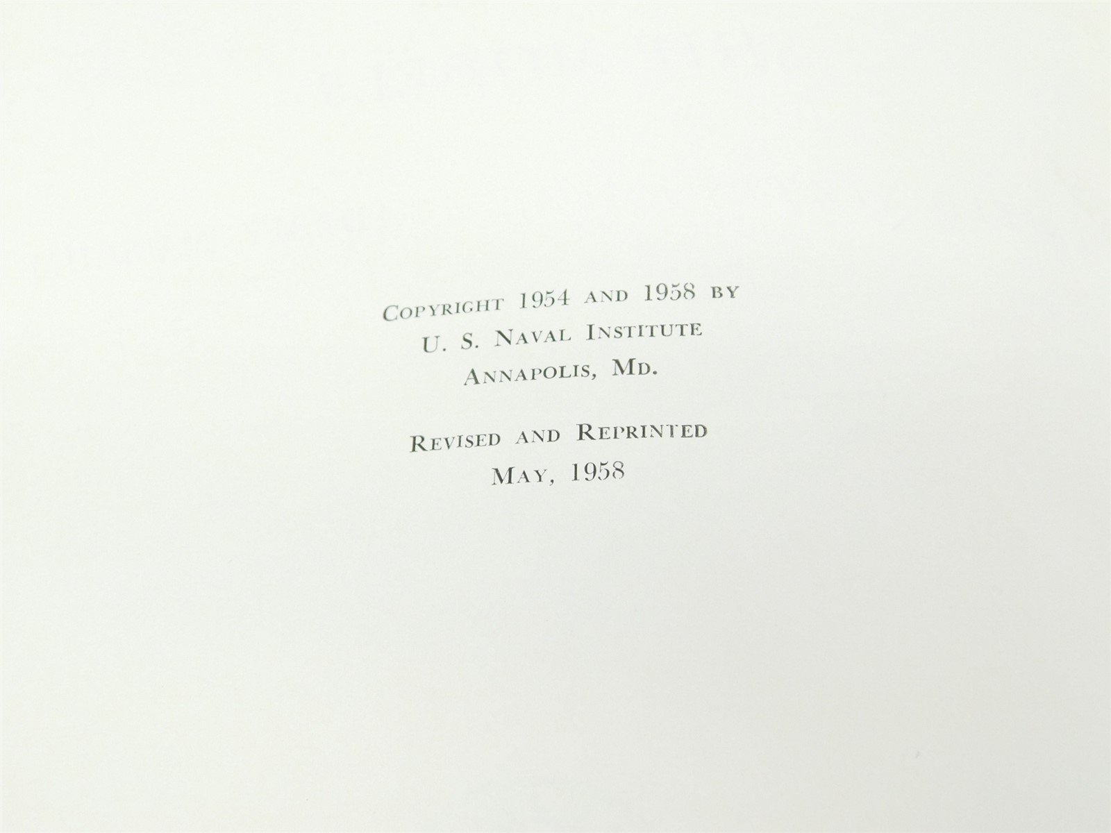 Henry Huddleston Rogers Collection of Ship Models by U.S Naval Acad ©1958 HC