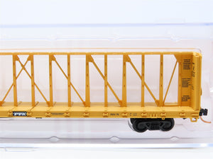 N Scale Red Caboose RN-16713-9 TTZX TTX Centerbeam Flat Car #85581