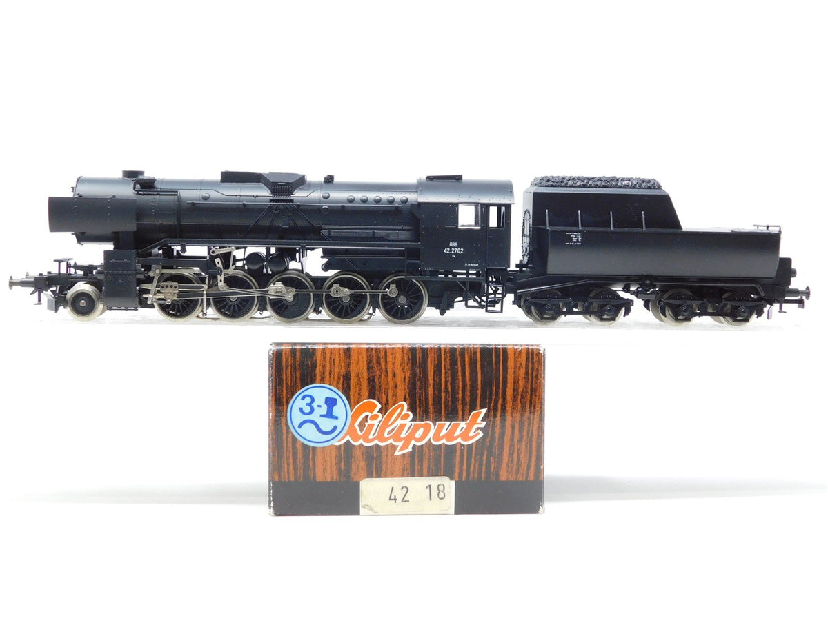 HO Scale 3-Rail Liliput 4218 OBB Austrian Federal 2-10-0 BR 42 Steam #2702