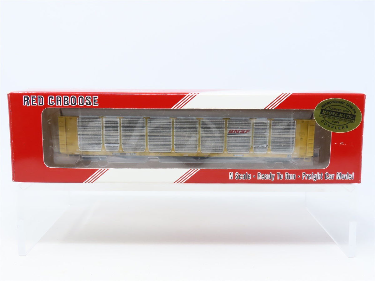 N Red Caboose/BLW #BNSF&#39;NI&#39;-12 TTGX BNSF Railway Bi-Level Auto Rack #962330