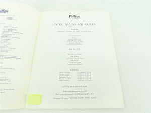 Toys, Trains and Dolls Oct. 10, 1987 by Phillips ©1987 SC Book