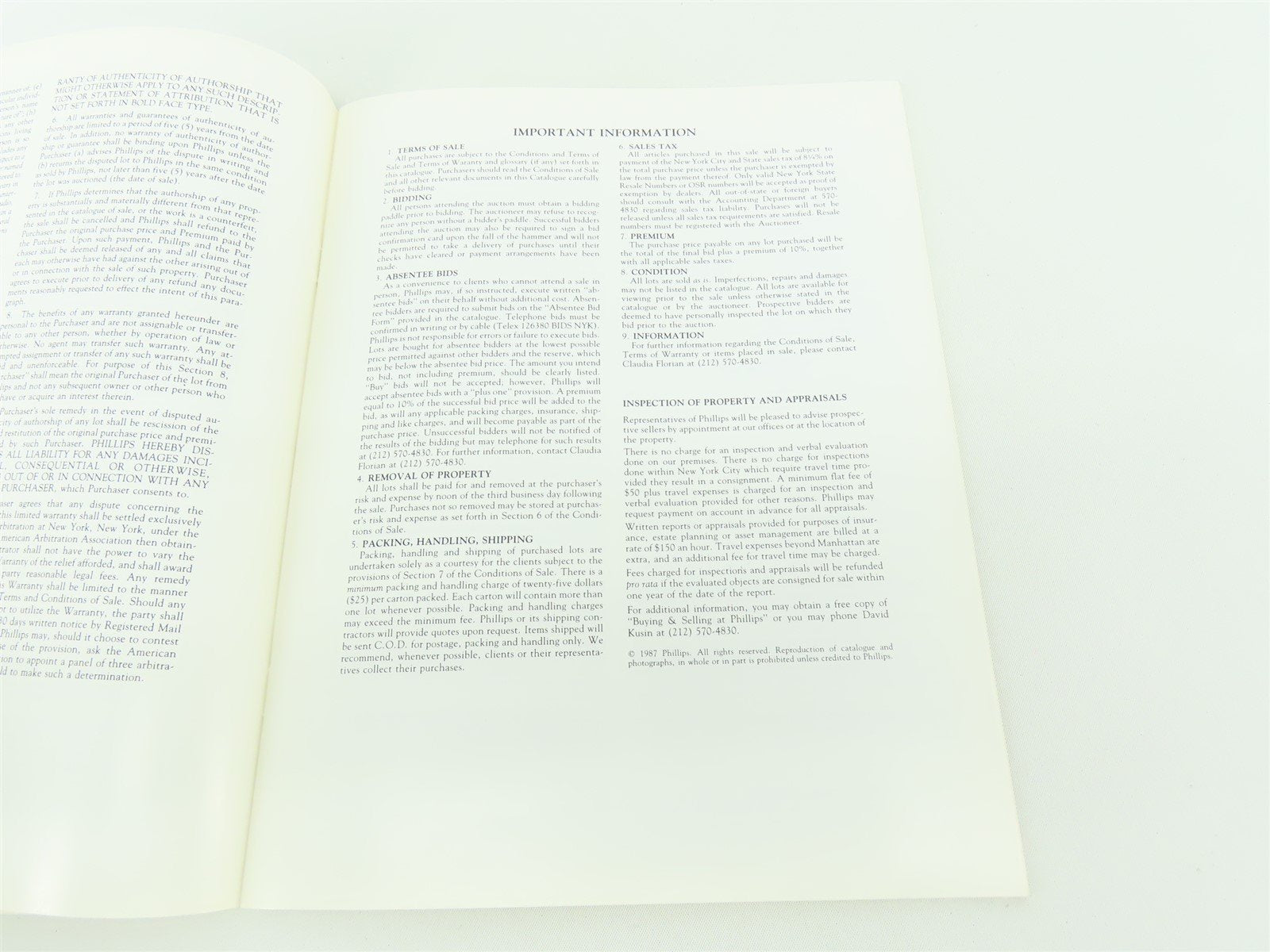 Toys, Trains and Dolls Oct. 10, 1987 by Phillips ©1987 SC Book