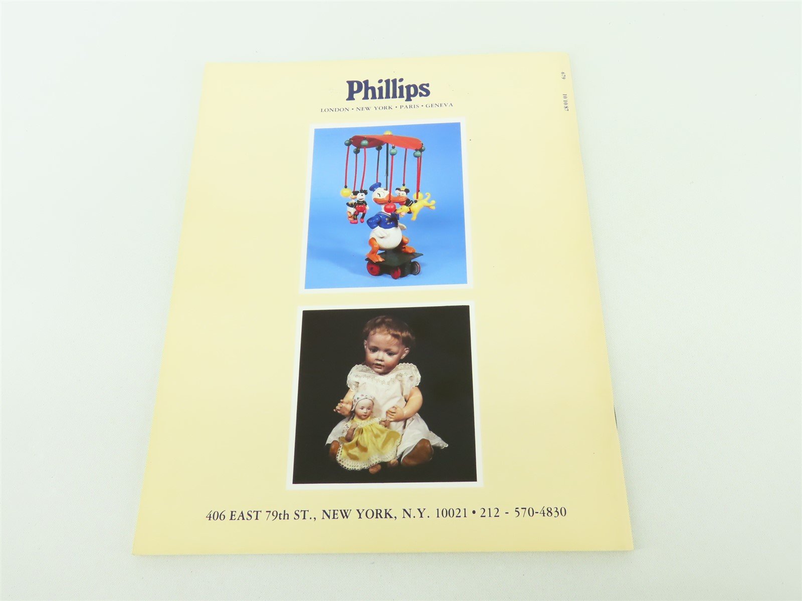 Toys, Trains and Dolls Oct. 10, 1987 by Phillips ©1987 SC Book