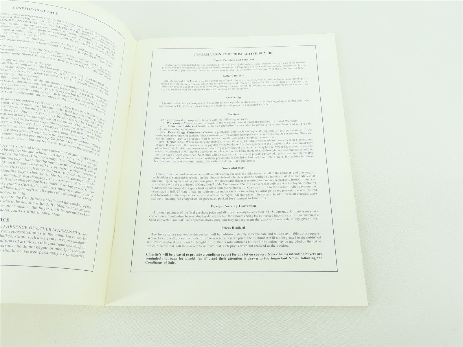 The Gasque Collection of Toy Trains by Christie's ©1986 SC Book