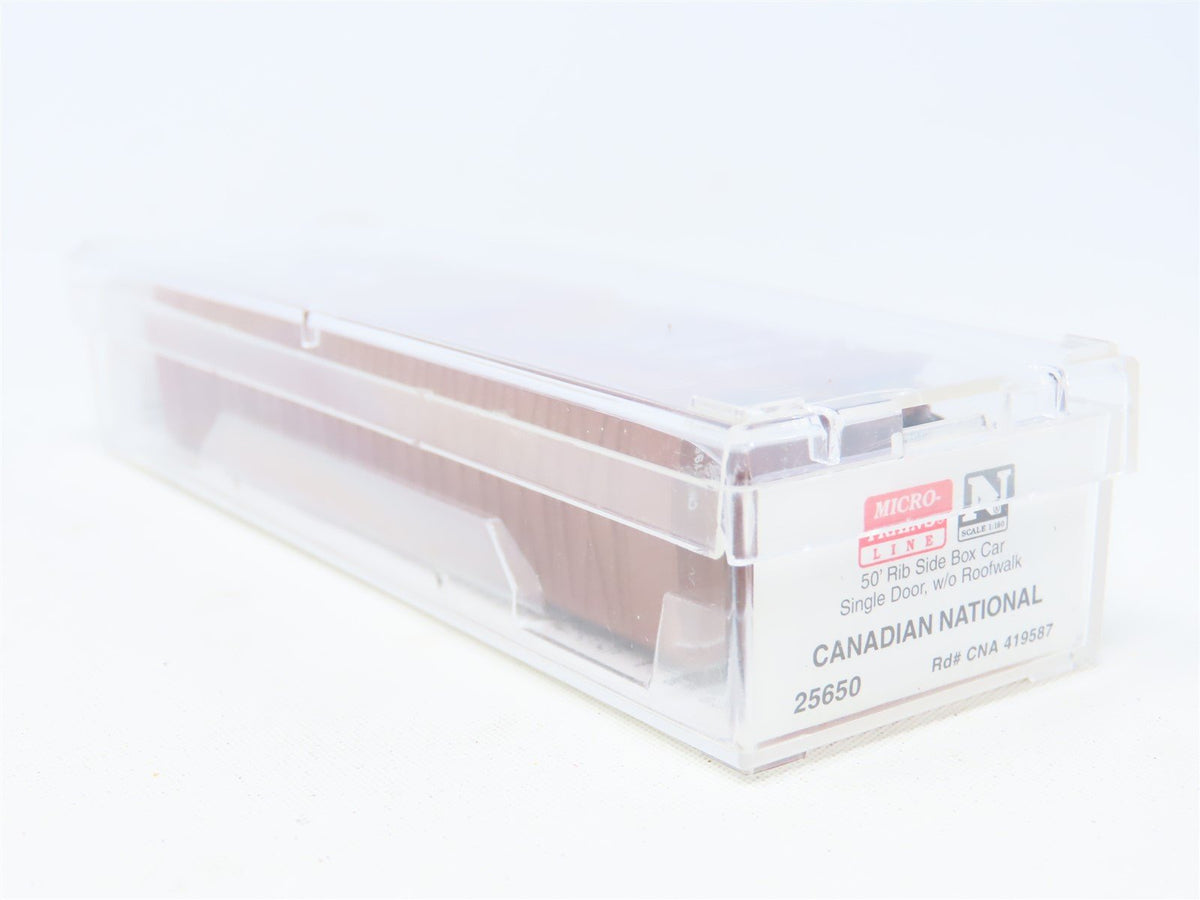 N Scale Micro-Trains MTL #25650 CNA CN Canadian National 50&#39; Box Car #419587
