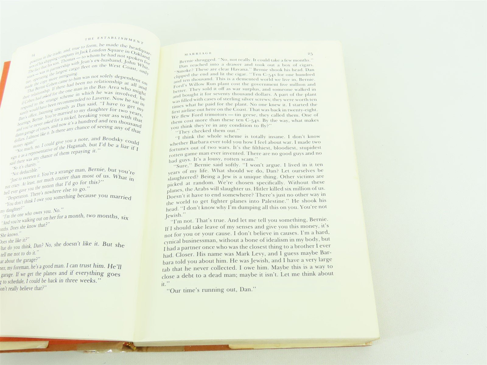 The Establishment by Howard Fast ©1979 HC Book