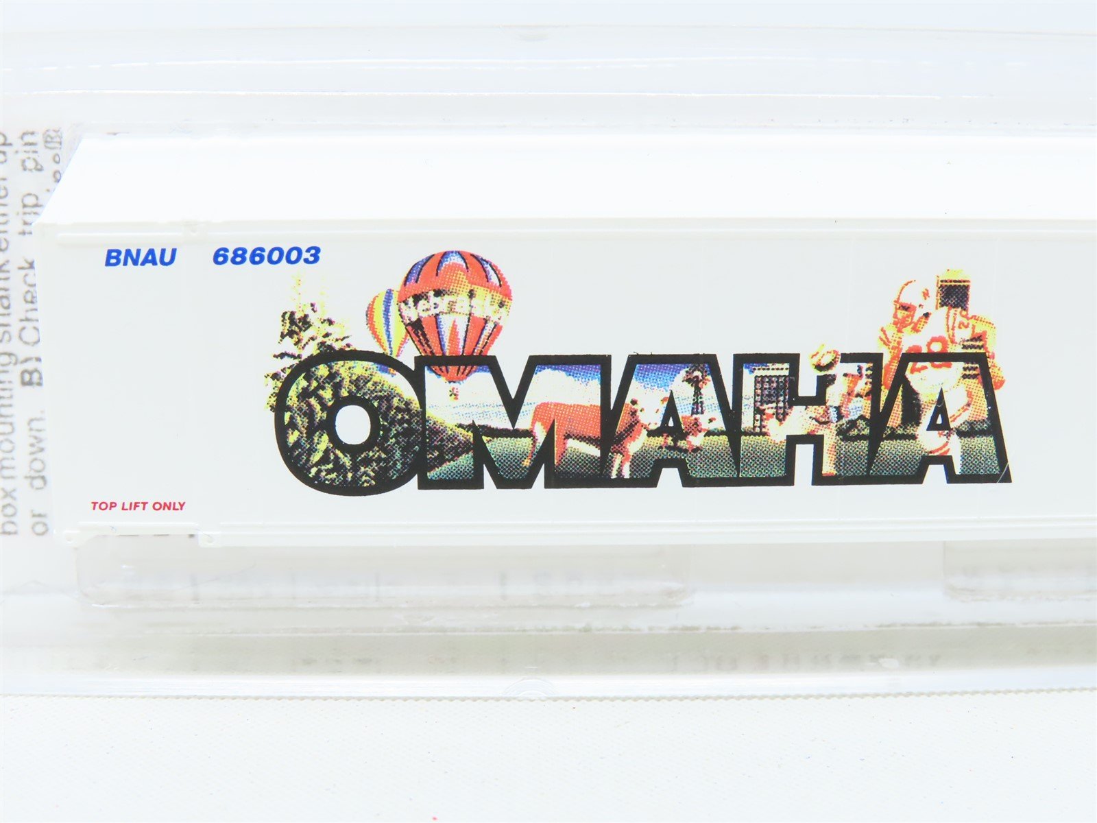 N Micro-Trains MTL #81720 BNAU Burlington Northern Omaha 48' Container #686003