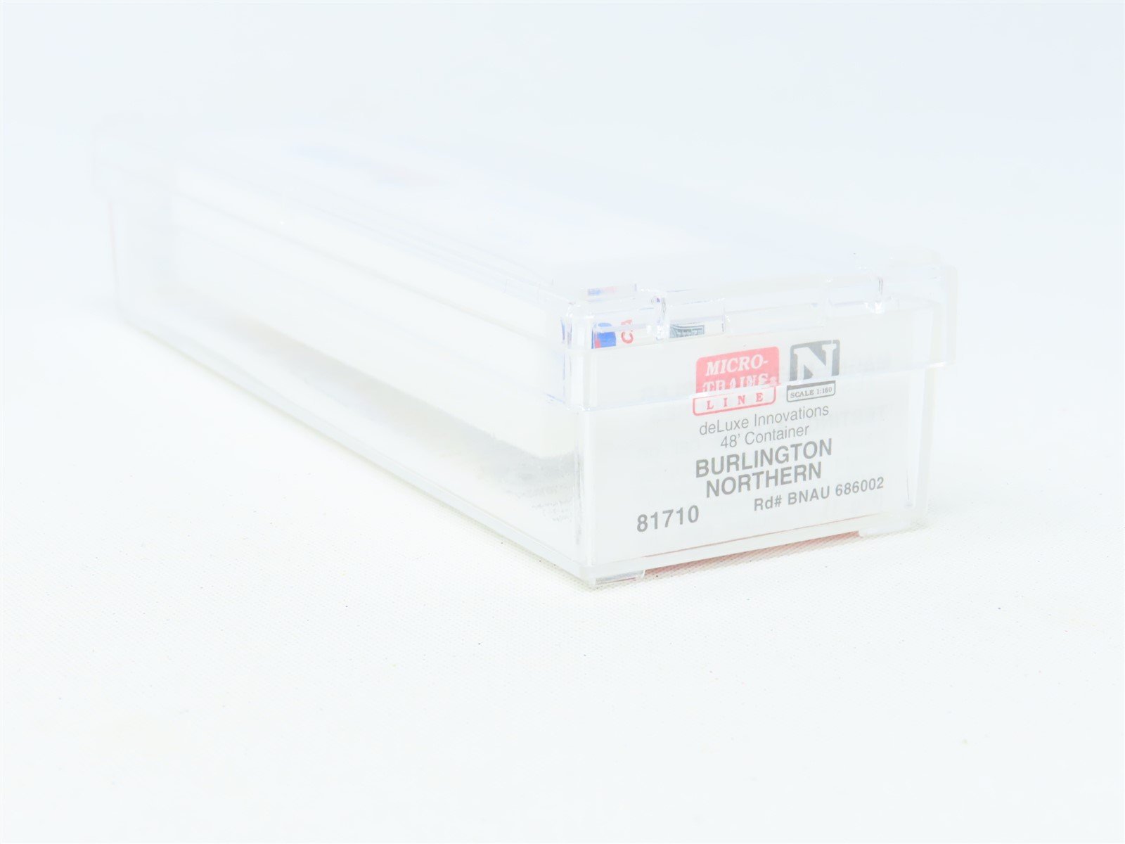 N Micro-Trains MTL #81710 BNAU Burlington Northern Atlanta 48' Container #686002