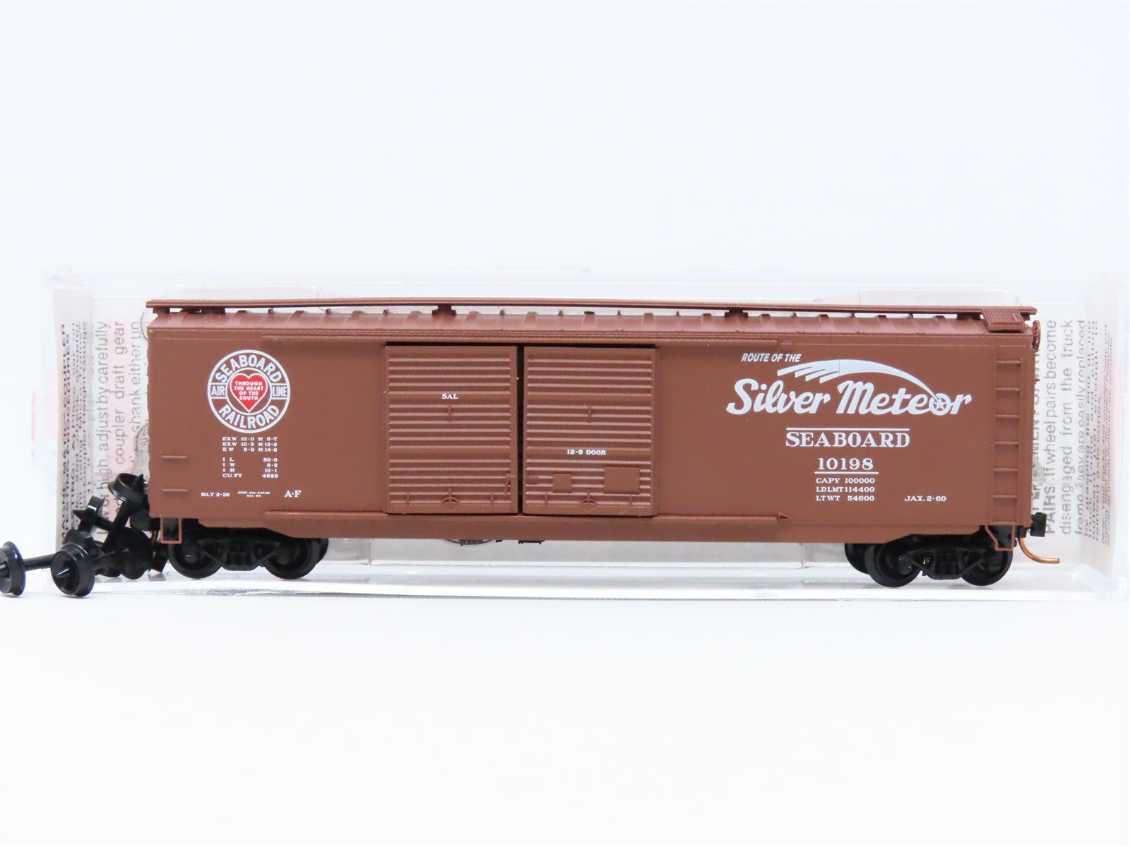 N Scale Micro-Trains MTL 03400330 SAL "Silver Meteor" 50' Steel Box Car #10198