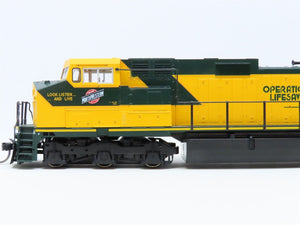 HO KATO 37-1310 CNW Operation Lifesaver GE C44-9W Dash 9 Diesel #8659 -DCC Ready