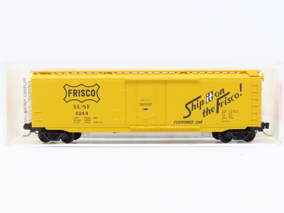 N Scale Micro-Trains MTL 32060 SL-SF Frisco 50&#39; Plug Door Box Car #6244