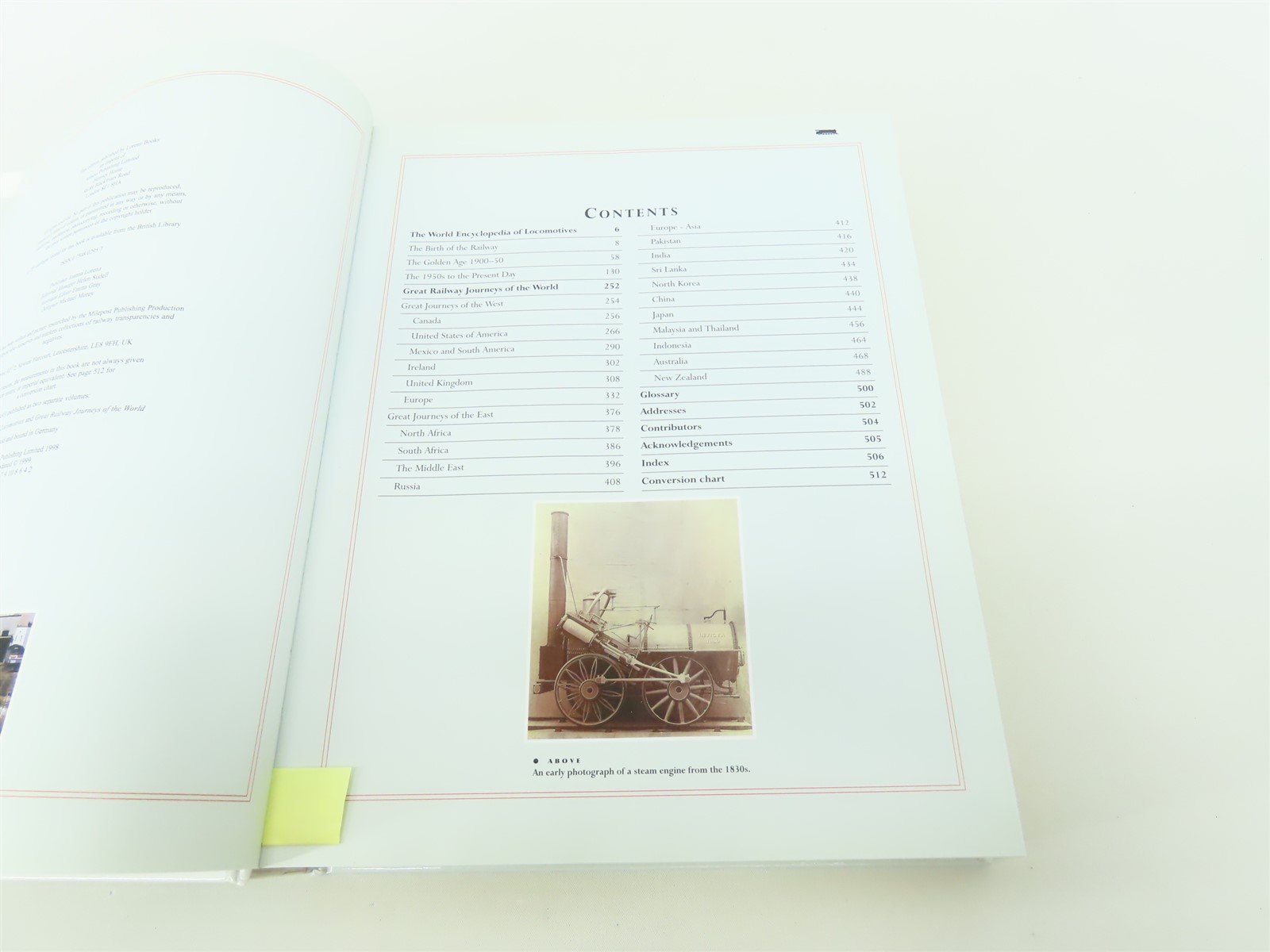 The Ultimate Encyclopedia of Steam & Rail by Colin Garratt ©2000 HC Book