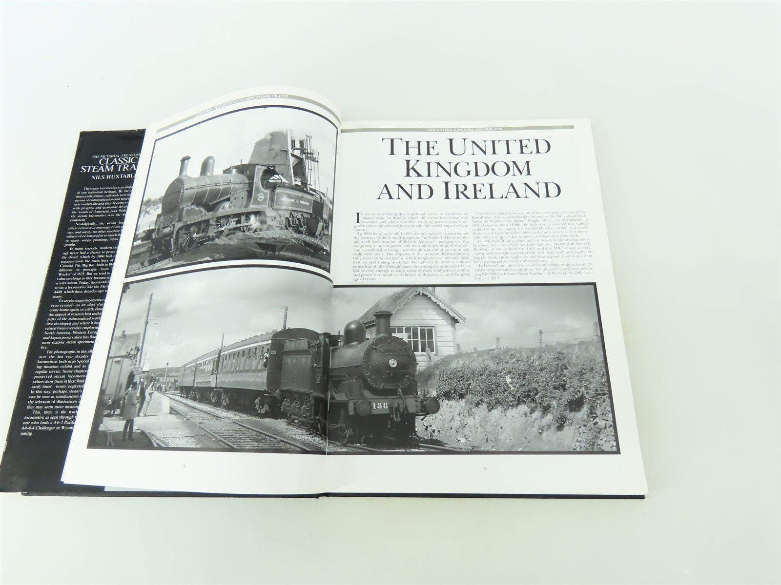 Pictorial Treasury of Classic Steam Trains by Nils Huxtable ©1990 HC Book