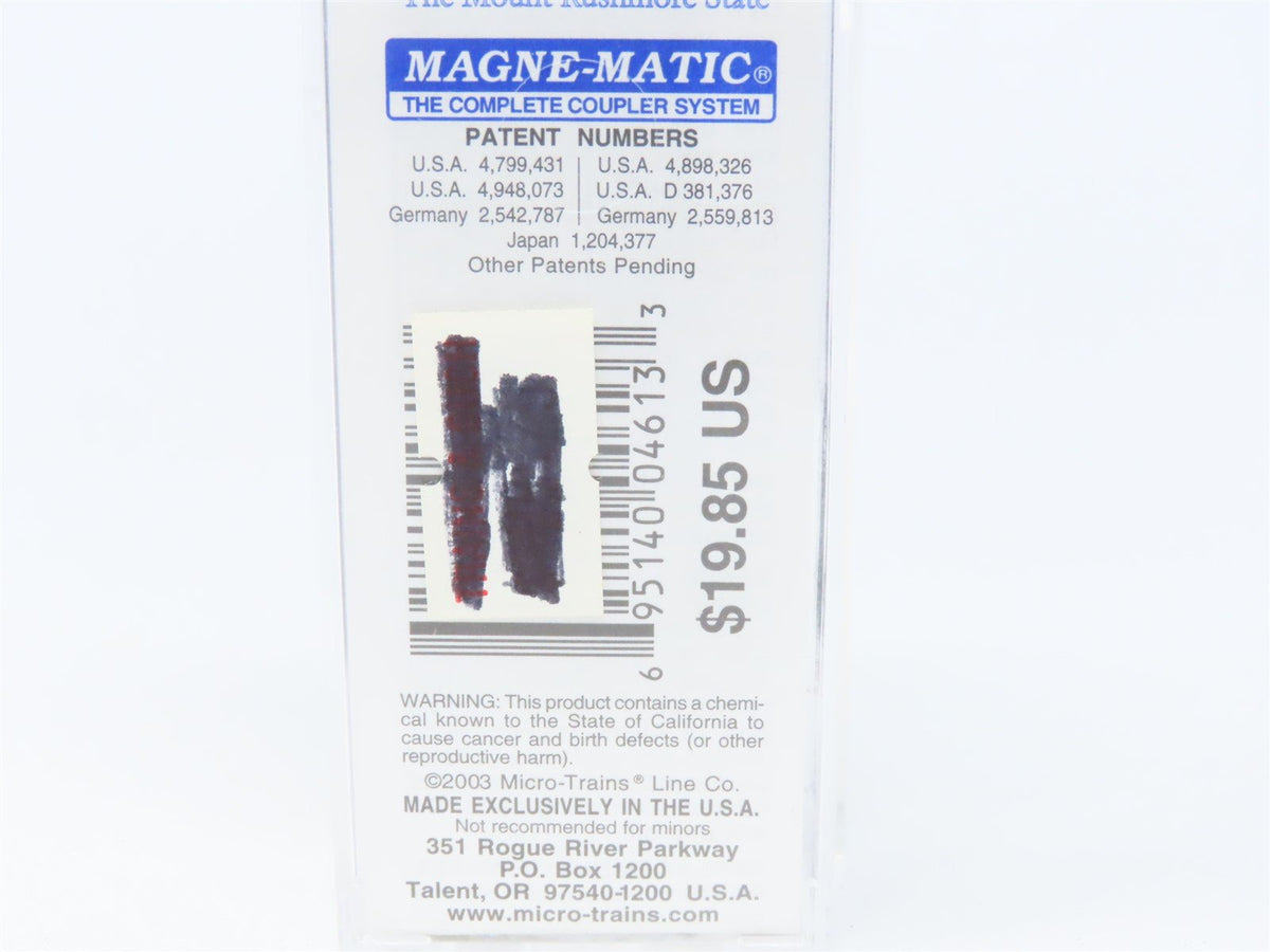 N Scale Micro-Trains MTL 21371 SD South Dakota State Car 40&#39; Steel Box Car #1889