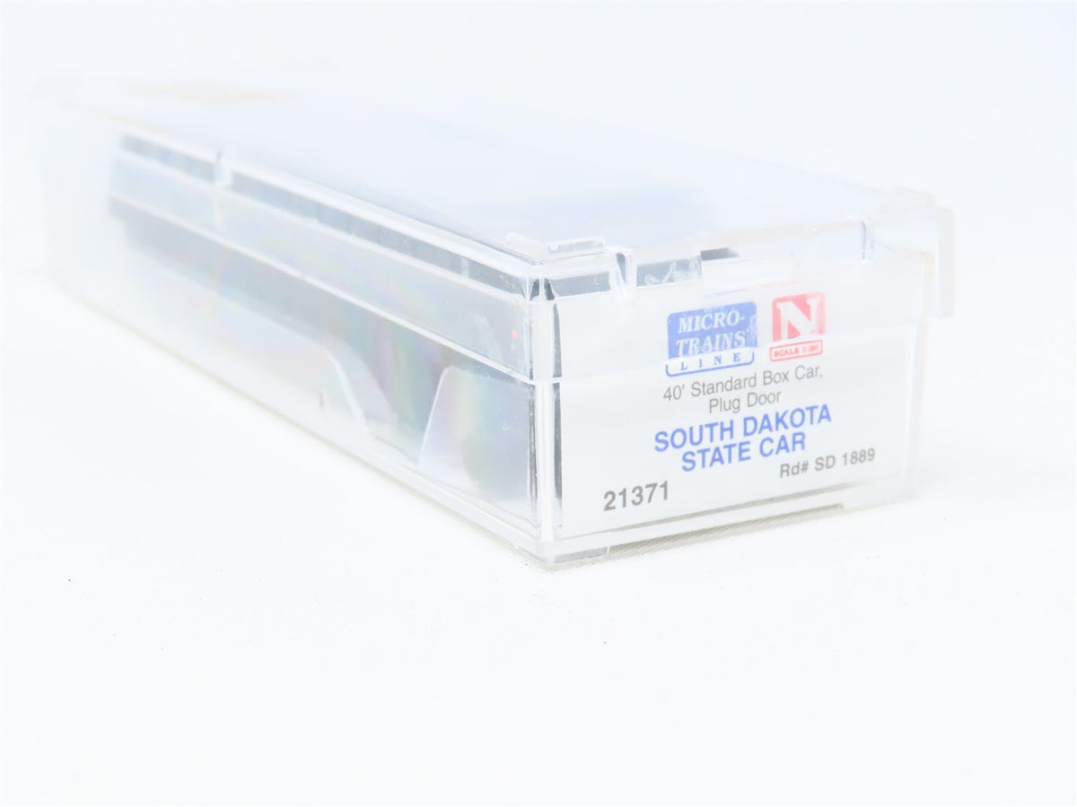 N Scale Micro-Trains MTL 21371 SD South Dakota State Car 40&#39; Steel Box Car #1889