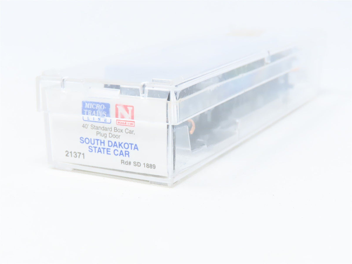 N Scale Micro-Trains MTL 21371 SD South Dakota State Car 40&#39; Steel Box Car #1889