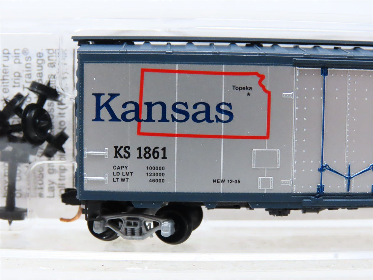 N Scale Micro-Trains MTL 02100396 KS Kansas State Car 40&#39; Box Car #1861