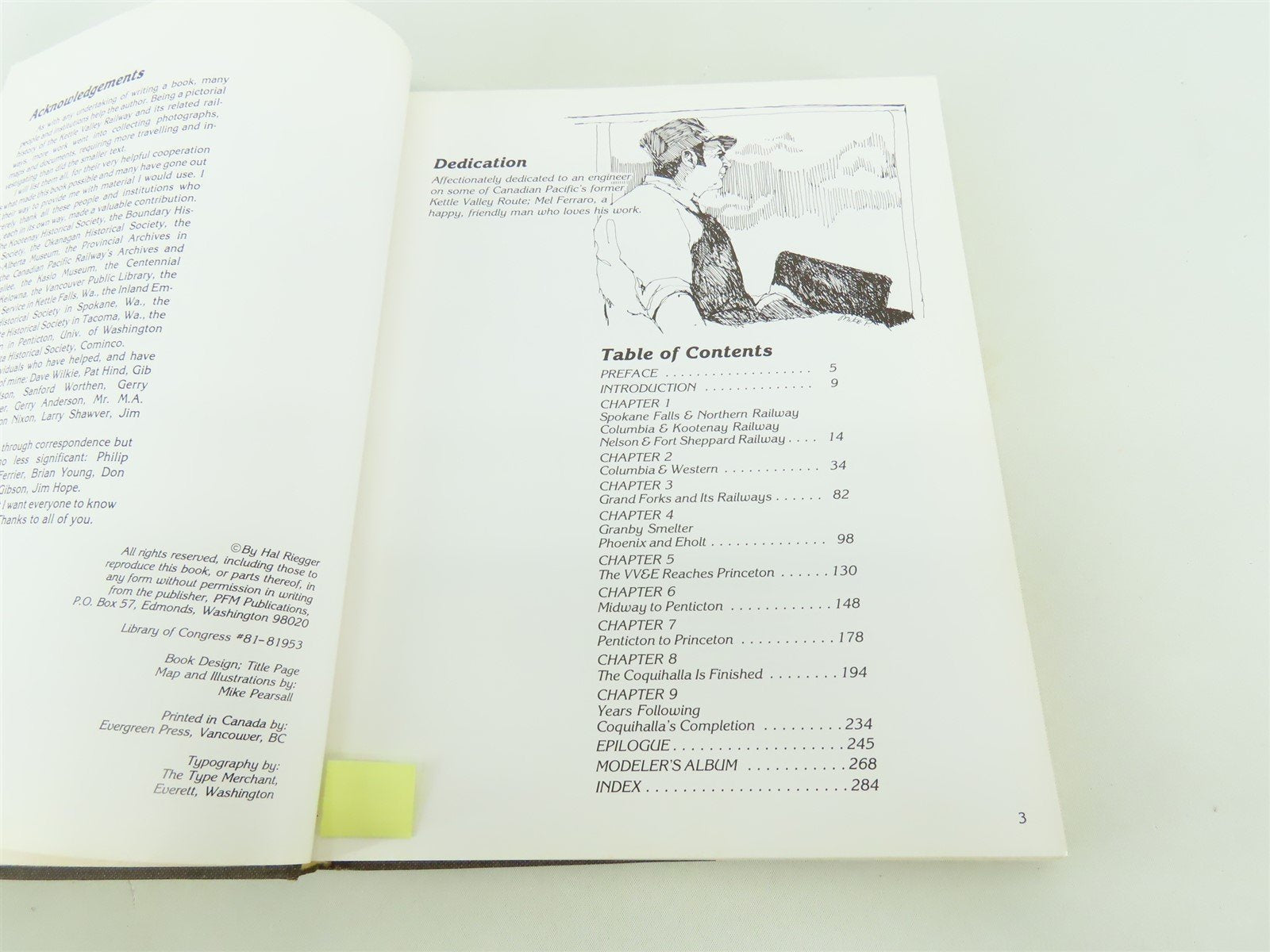 The Kettle Valley and Its Railways by Hal Riegger ©1981 HC Book