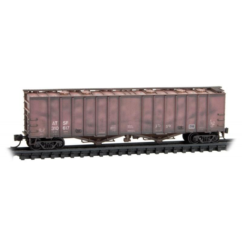 N Micro-Trains MTL 09844230 ATSF Santa Fe 50&#39; Airslide Hopper #310617 Weathered