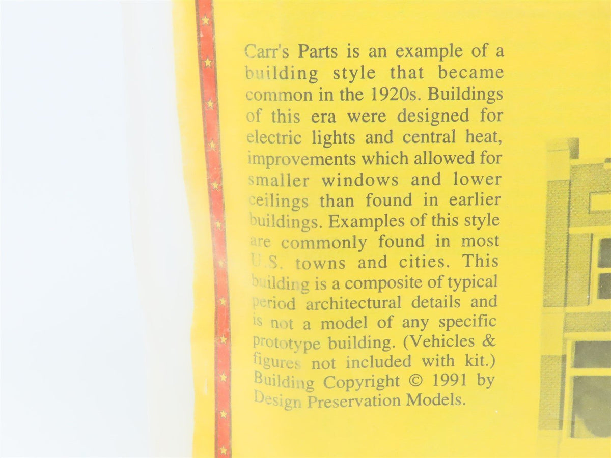 HO 1/87 Scale Design Preservation Models DPM Kit #116 Carr&#39;s Parts