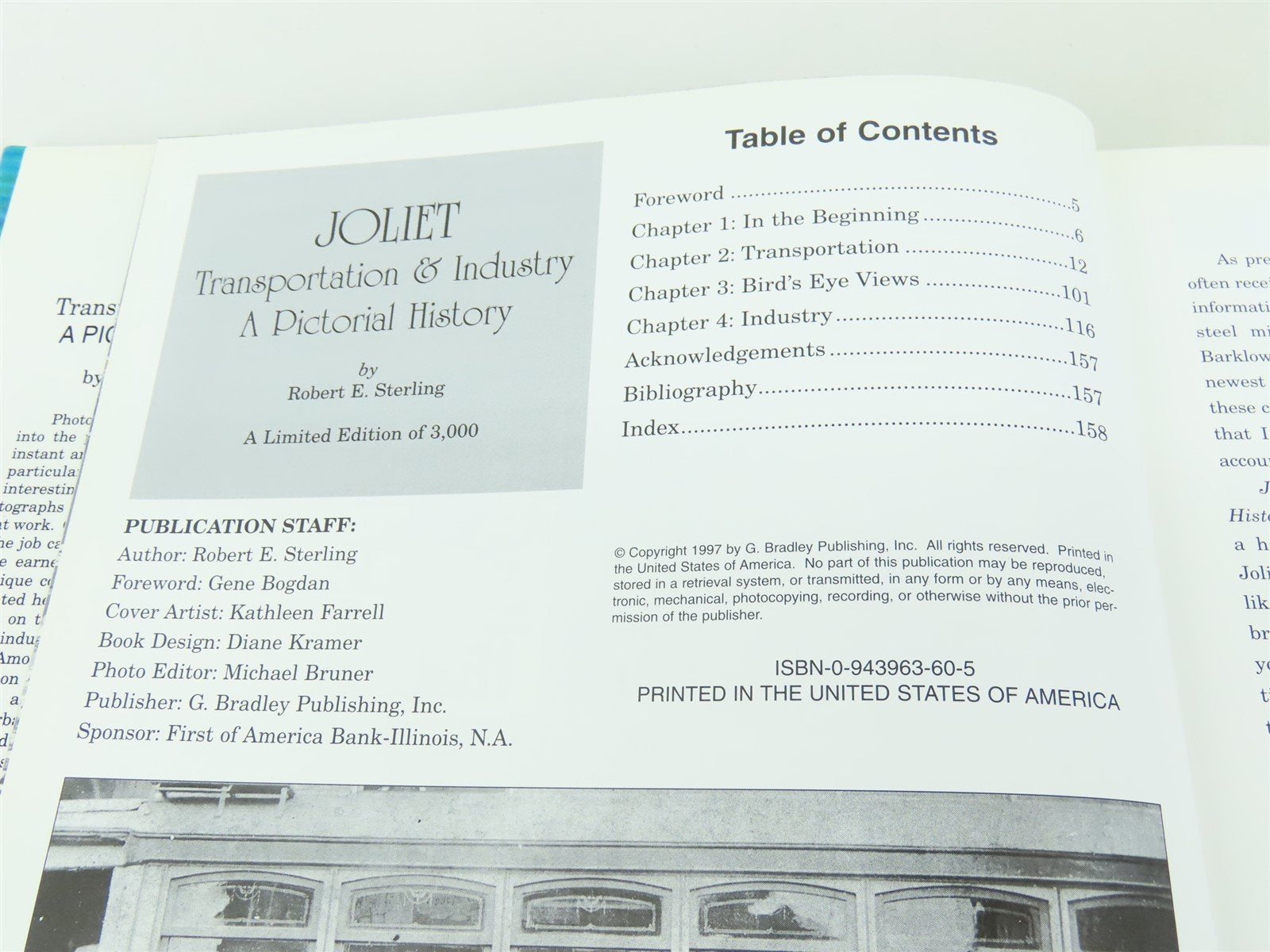 Joliet Transportation & Industry by Robert E. Sterling ©1997 HC Book
