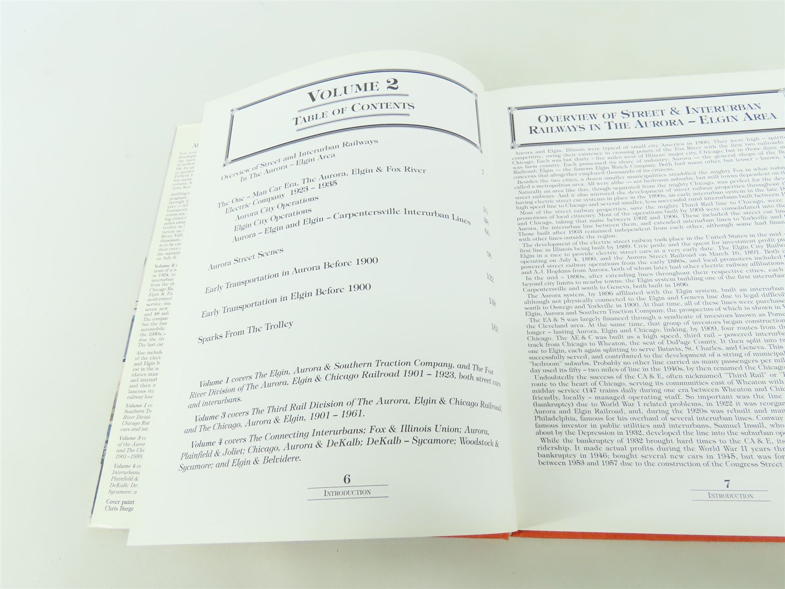 Aurora Elgin Area Streetcars Interurbans by Hopkins Stolp Peffers ©1993 HC Book