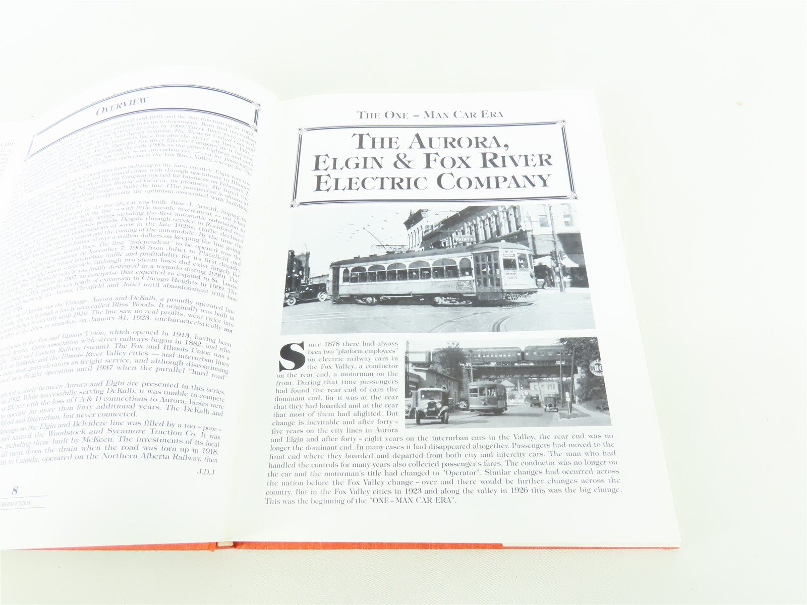 Aurora Elgin Area Streetcars Interurbans by Hopkins Stolp Peffers ©1993 HC Book