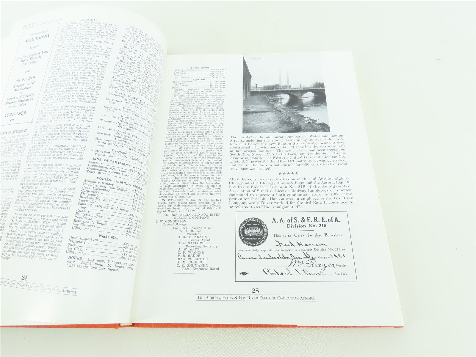 Aurora Elgin Area Streetcars Interurbans by Hopkins Stolp Peffers ©1993 HC Book