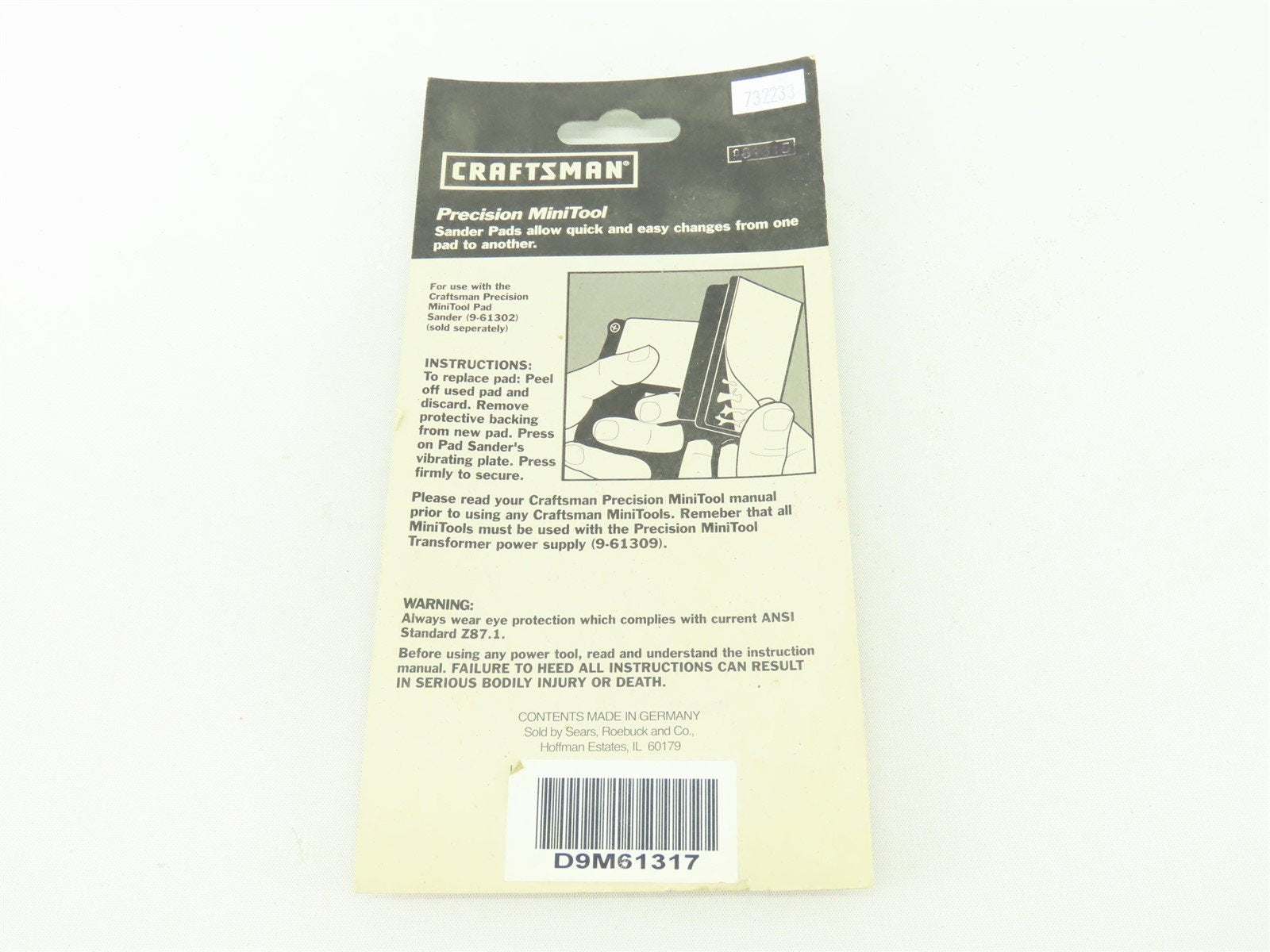Multi Scale Craftsman #9-61315 Precision Mini Tool Sander Pads