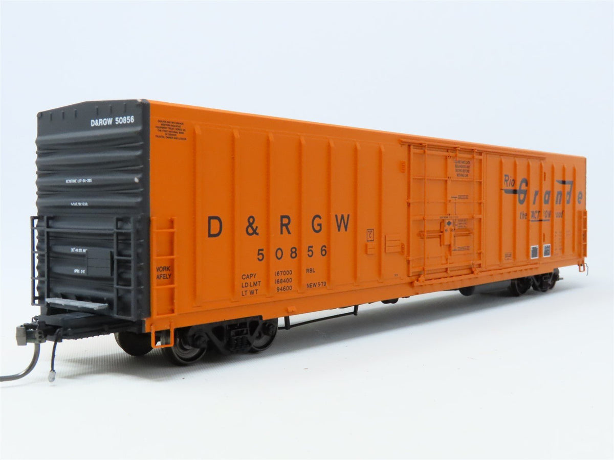 HO ExactRail Platinum EP-80512-4 D&amp;RGW Rio Grande 62&#39; Insulated Box Car #50856