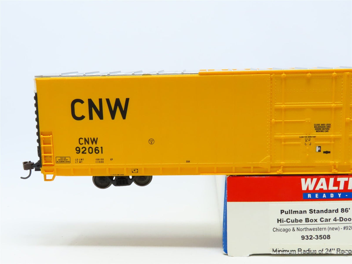 HO Scale Walthers 932-3508 CNW Chicago &amp; Northwestern 4-Door Box Car #92061