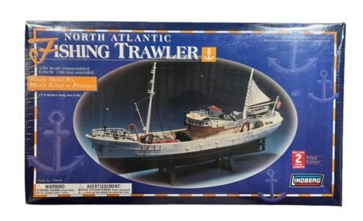 HO 1/90 Scale Lindberg Kit #77222 North Atlantic Fishing Trawler - Sealed