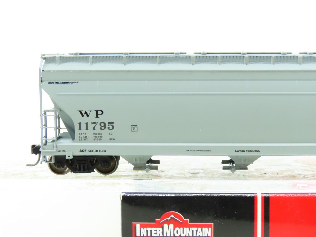 HO Scale InterMountain 47033-06 WP Western Pacific ACF 3-Bay Hopper #11795