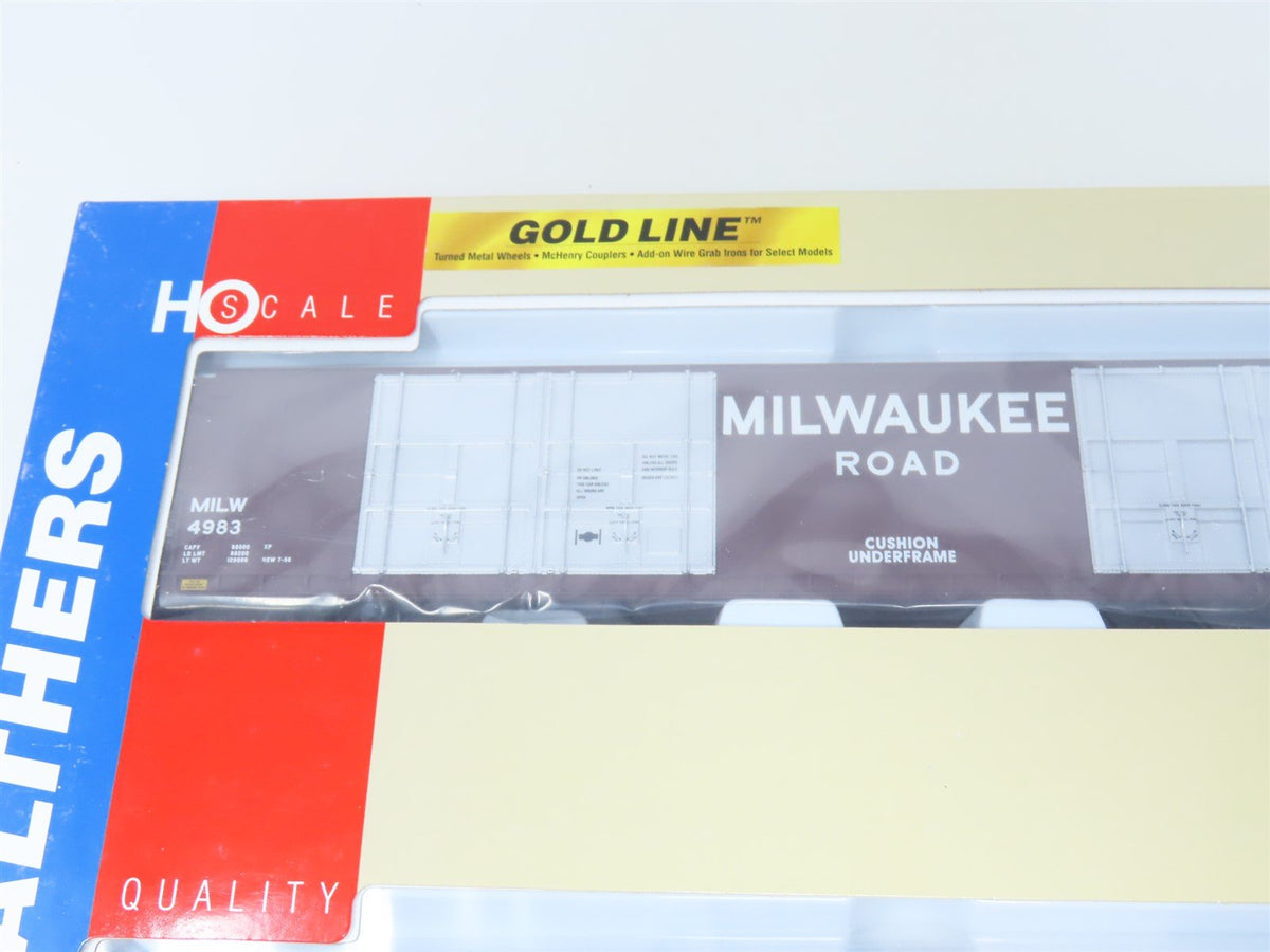 HO Walthers Gold Line 932-235313 MILW Milwaukee 86&#39; 8-Door Box Car Set 2-Pack