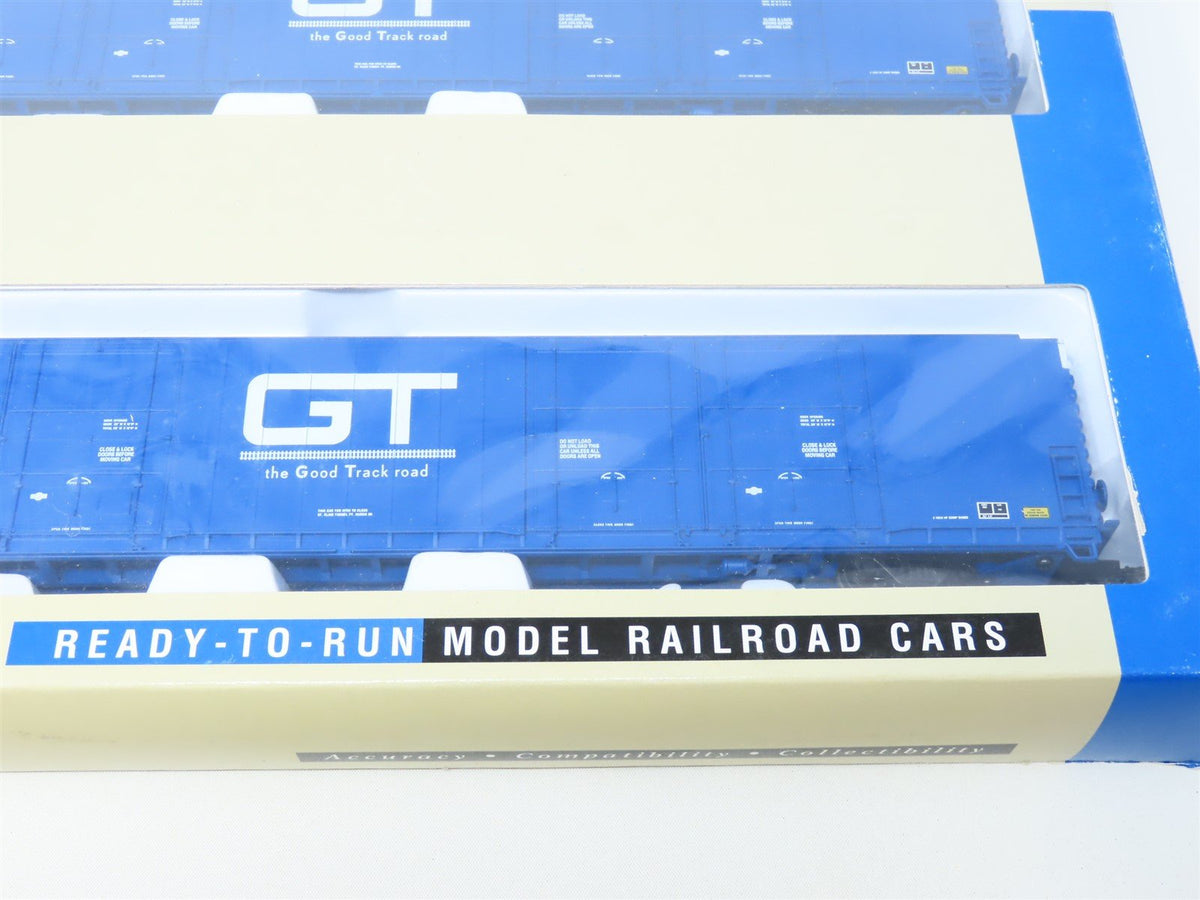 HO Scale Walthers 932-23535 GTW Grand Trunk Western 86&#39; 8-Door Box Car Set 2Pk