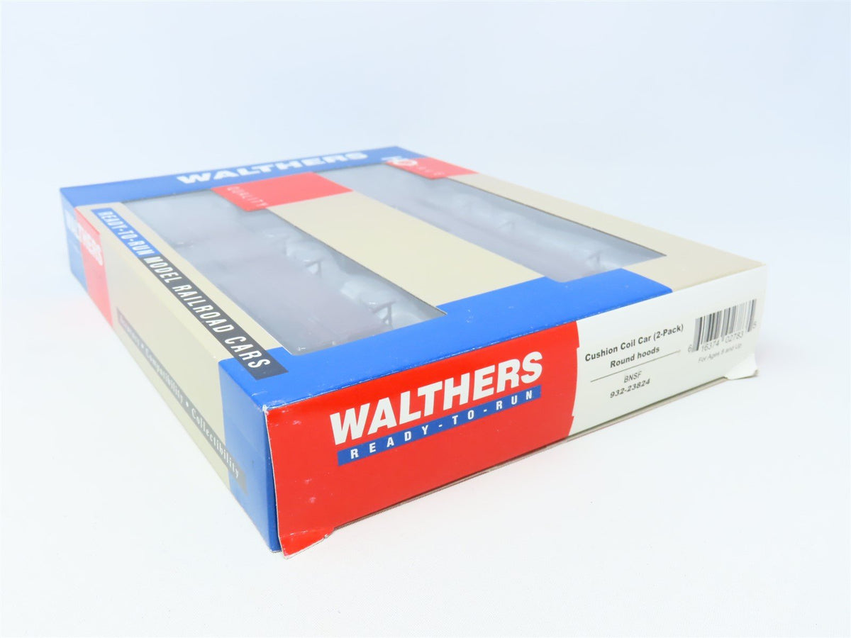 HO Scale Walthers 932-23824 BNSF Railways Cushion Coil Car Set 2-Pack