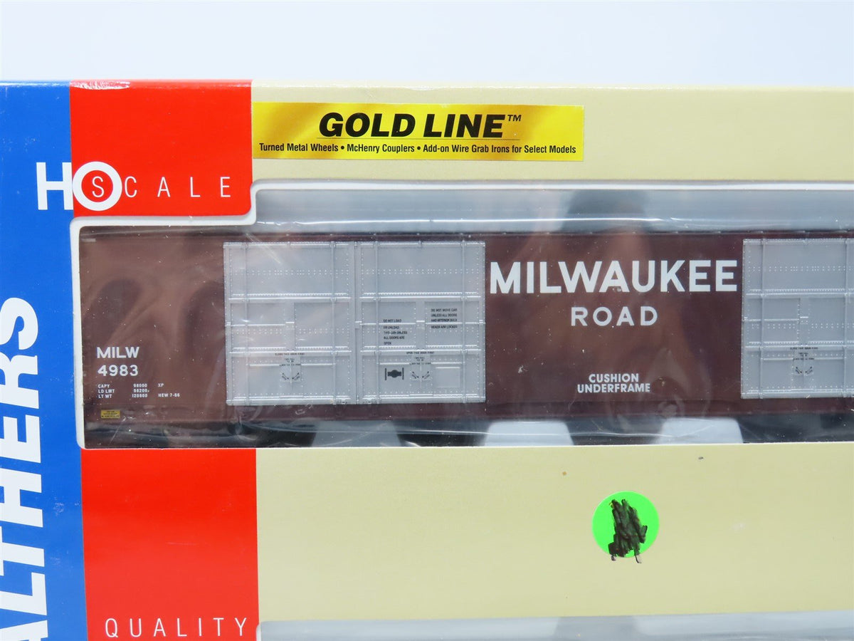 HO Walthers Gold Line 932-235313 MILW Milwaukee 86&#39; 8-Door Box Car Set 2-Pack