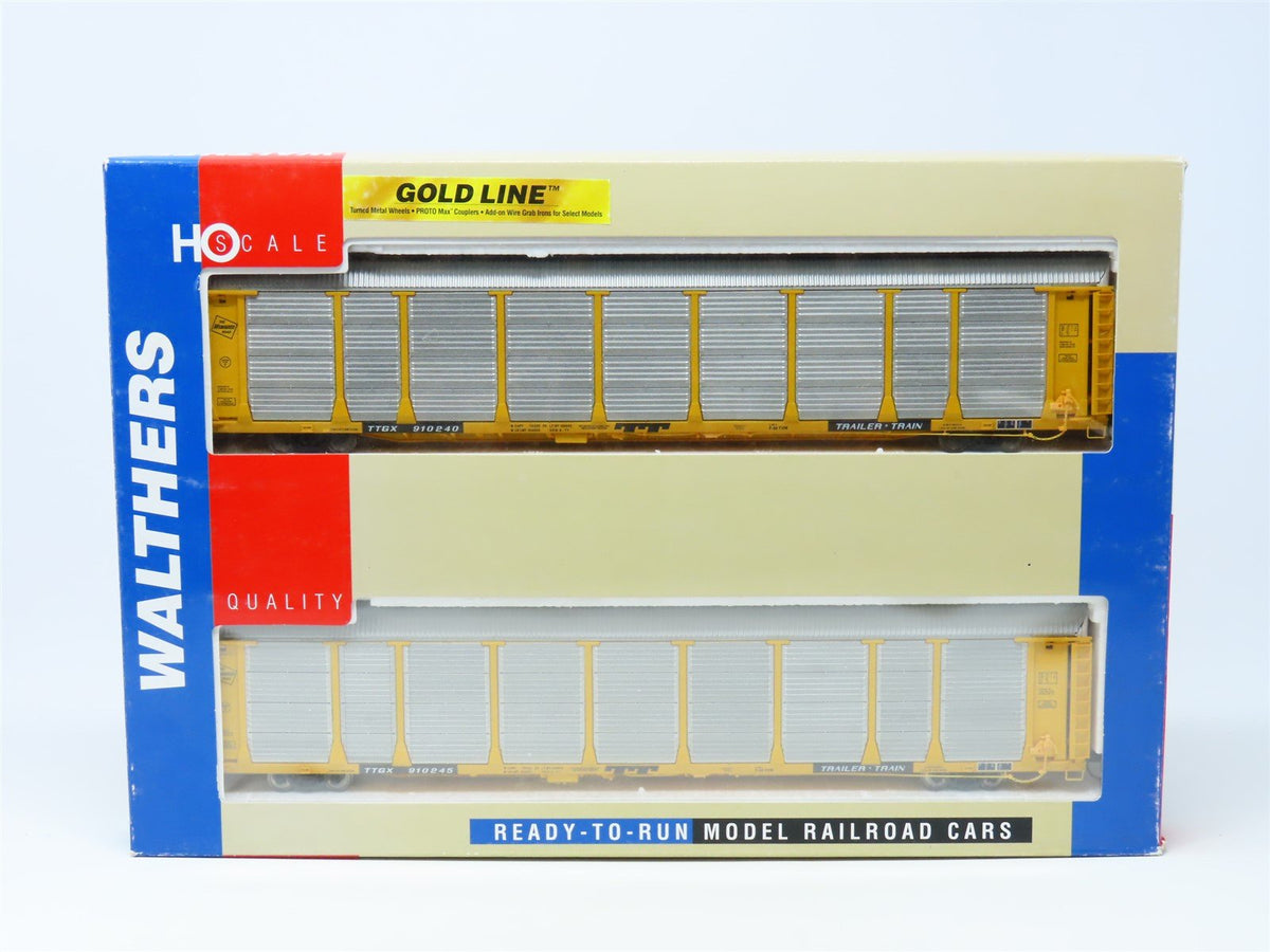 HO Scale Walthers 932-240105 TTGX MILW Milwaukee Road Auto Carrier Set 2-Pack