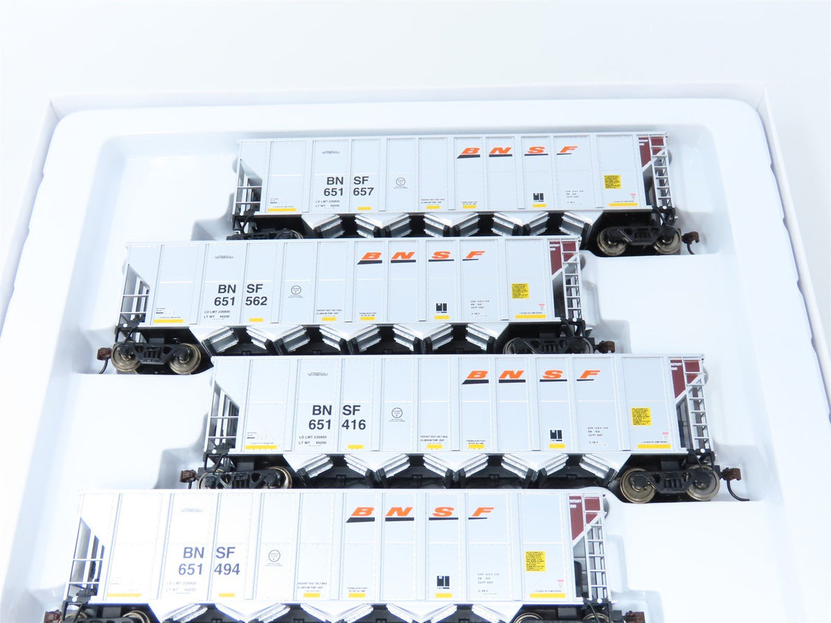 HO Scale Walthers 932-7830 BNSF Railways 5-Bay Open Coal Hopper Set 6-Pack