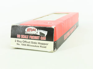 HO Scale Atlas 1866 MILW Milwaukee Road 2-Bay Open Hopper #96385