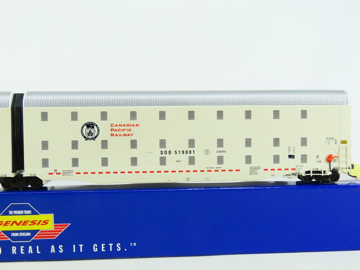 HO Athearn Genesis #G4407 CP/SOO Canadian Pacific Auto-Max Auto Carrier #519001