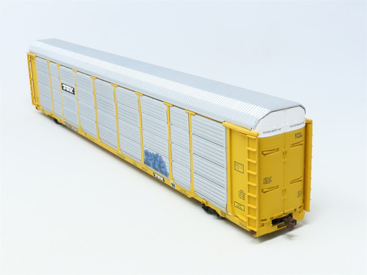 HO Walthers Gold Line 932-4859 ETTX 89&#39; Tri-Level Auto Carrier #710380 Custom