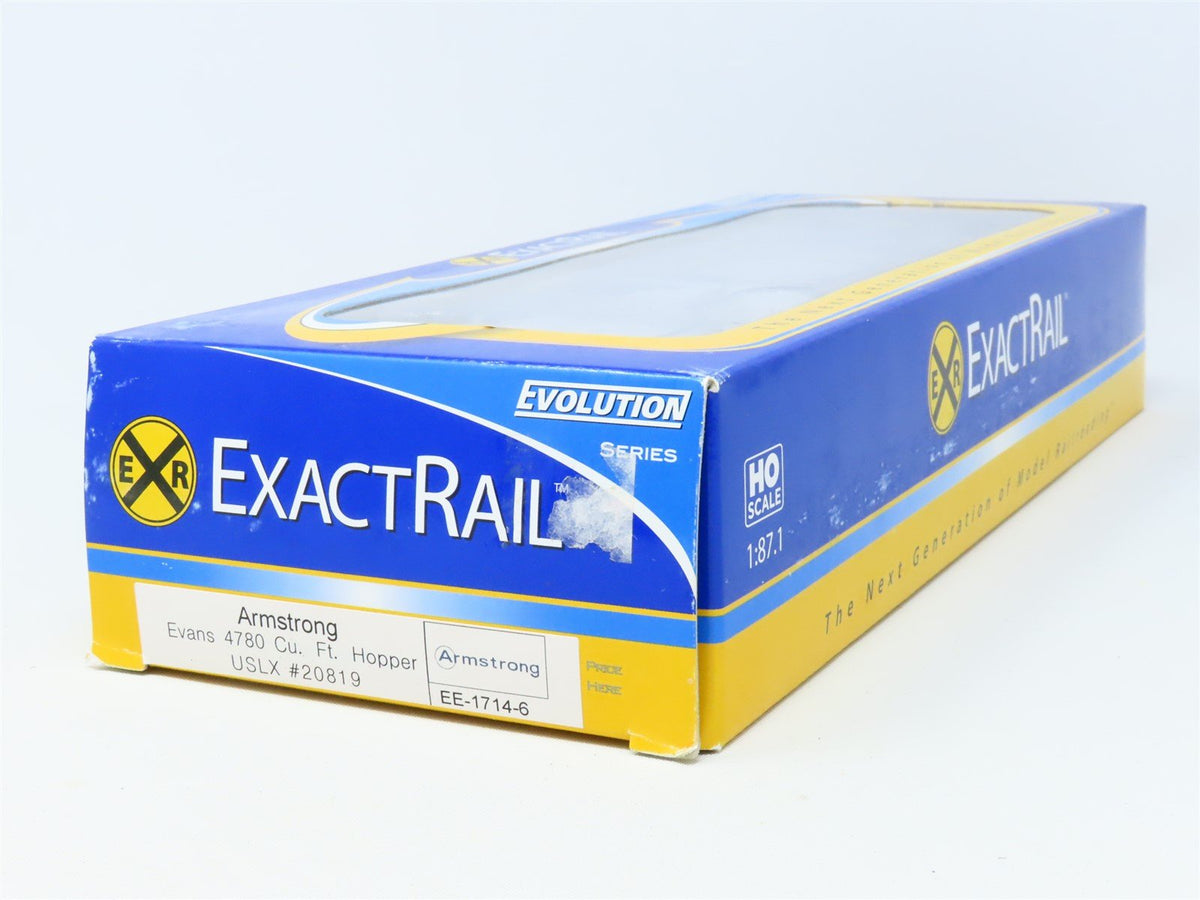 HO ExactRail Evolution EE-1714-6 USLX Armstrong Evans 3-Bay Hopper #20819