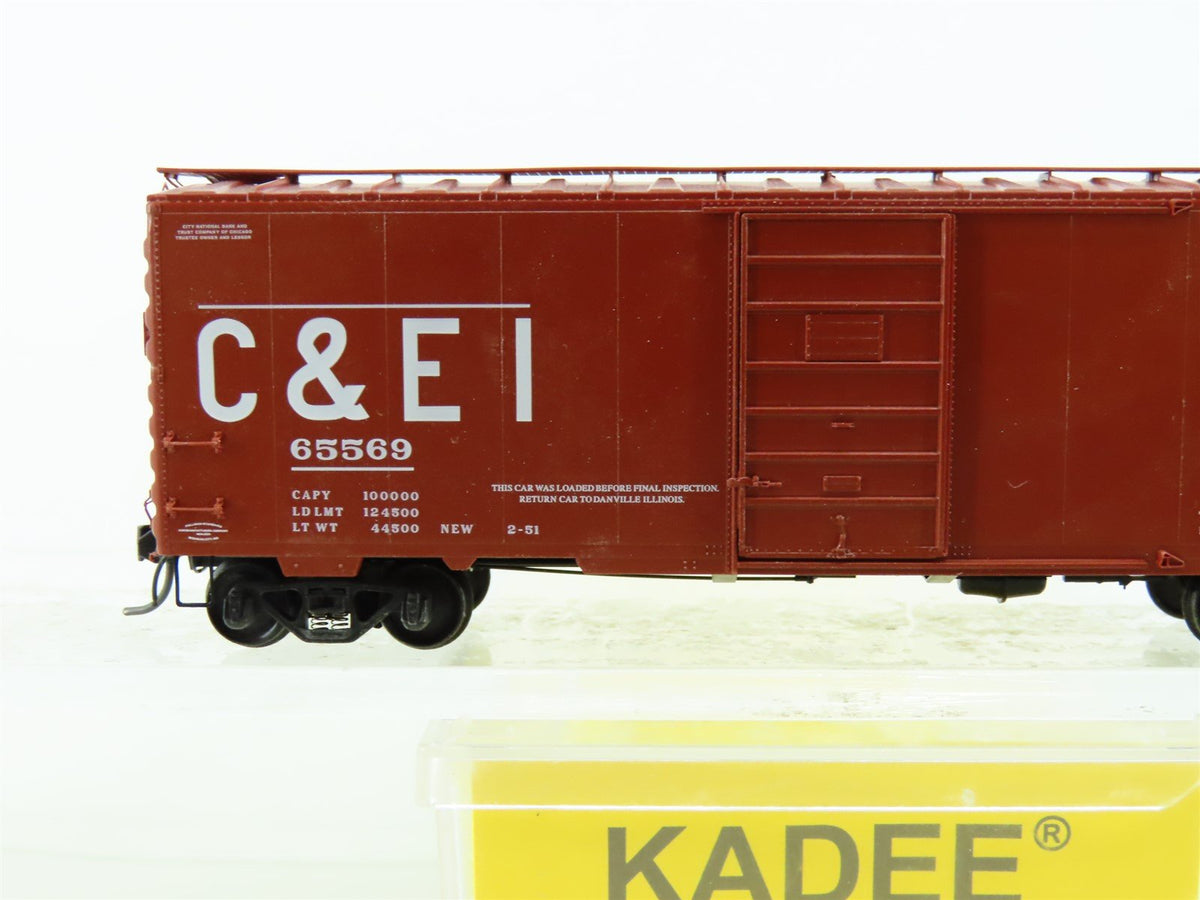 HO Scale Kadee 4031 C&amp;EI Chicago &amp; Eastern Illinois 40&#39; Steel Box Car #65569