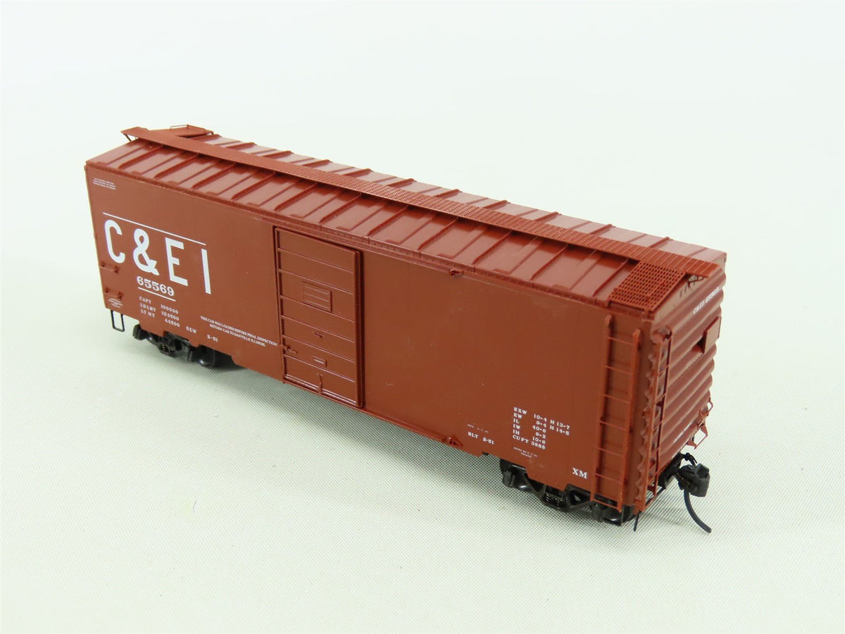 HO Scale Kadee 4031 C&amp;EI Chicago &amp; Eastern Illinois 40&#39; Steel Box Car #65569