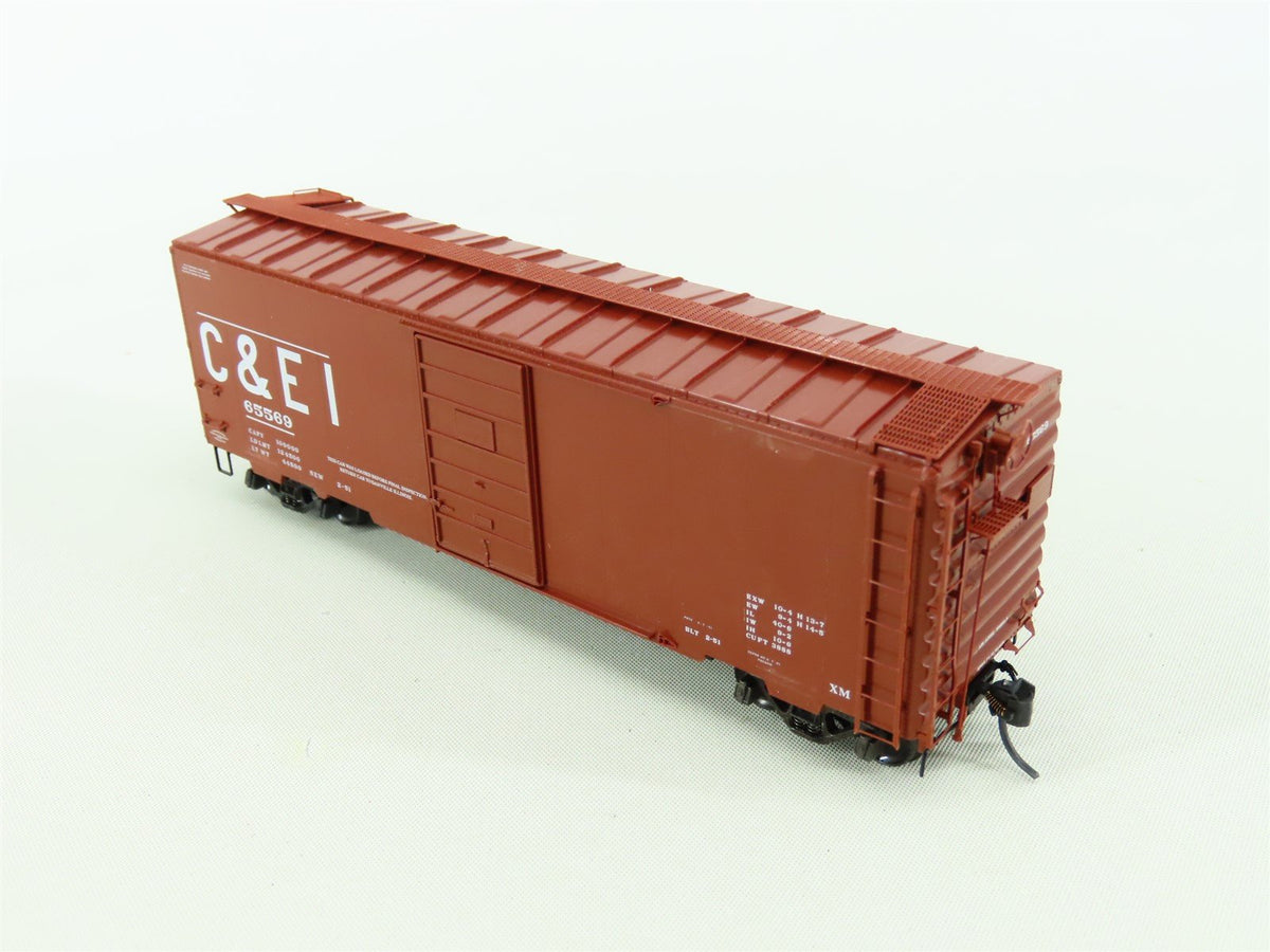 HO Scale Kadee 4031 C&amp;EI Chicago &amp; Eastern Illinois 40&#39; Steel Box Car #65569