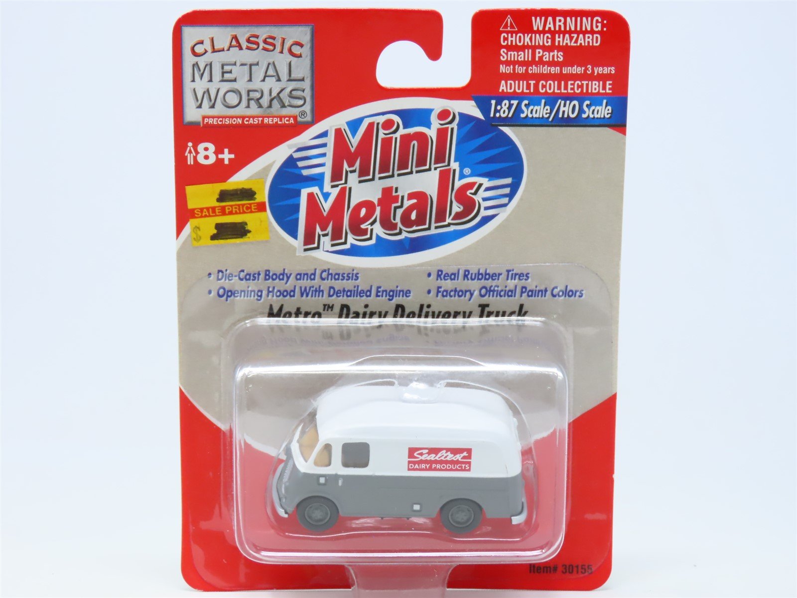 HO Scale CMW Mini Metals #30155 Metro Dairy Delivery Truck - Sealtest