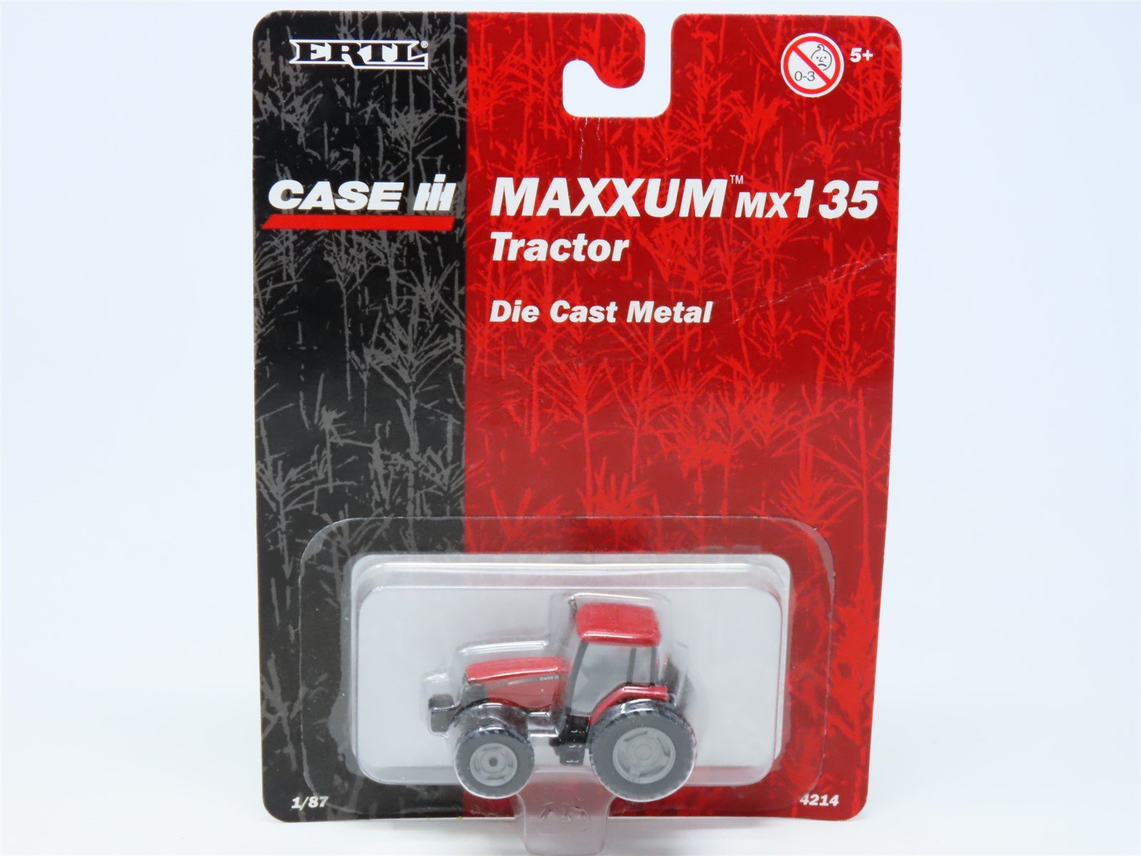 HO 1/87 Scale Ertl #4214 Die Cast Metal Case IH Maxxum MX135 Tractor